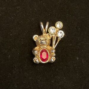 Birthstone Bear 🐻 Pendant Vintage
